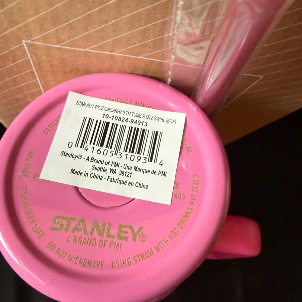 New 40oz Stanley Starbucks Edition Pink Insulated Travel Tumbler with Handle - Picture 8 of 8